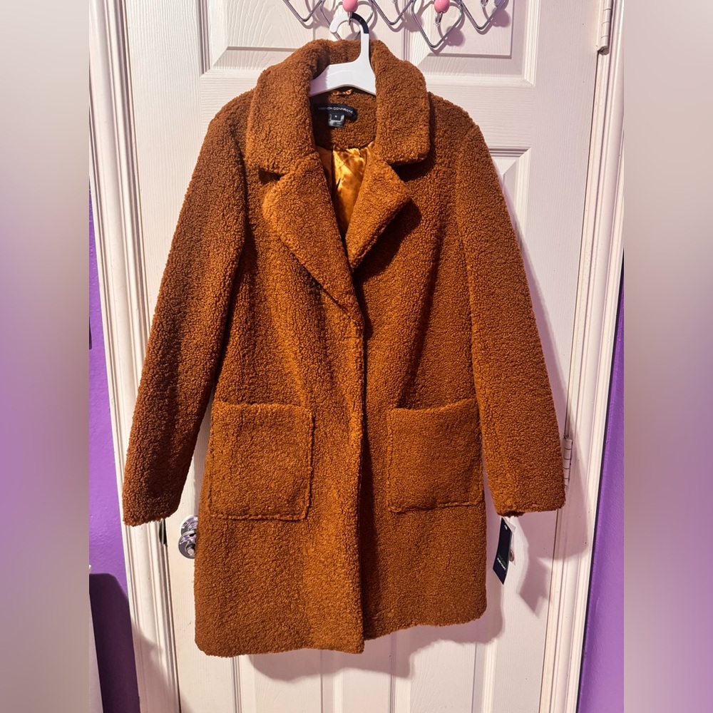 French Connection Tan Teddy Jacket